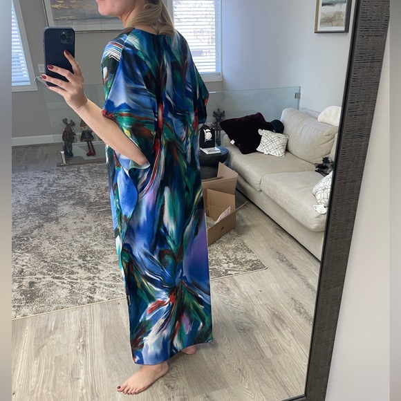 Full Length Swimsuit Cover Up or Beach Dress OneSize - Picture 2 of 3